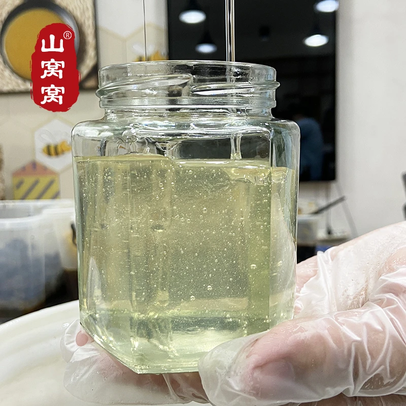 洋槐花蜂蜜农家自产成熟水白色槐花蜜蜂蜜食用液态蜂蜜500g*1瓶