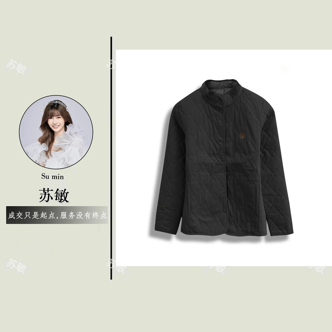 秋冬新品！女士立领按扣式轻旅衣P954