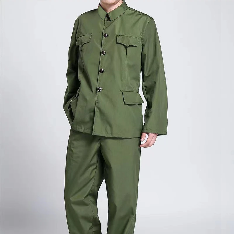 4个口袋【后期制作】65服装的确良夏装涤卡冬装战友聚会纪念装