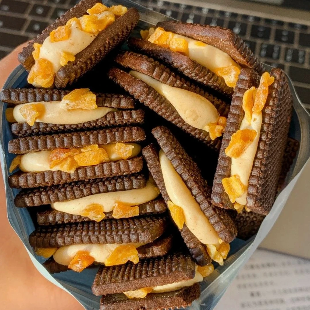 蔓越莓啵啵奶酥可可曲奇牛轧奶酥巧克力夹心饼干单独休闲解馋零食