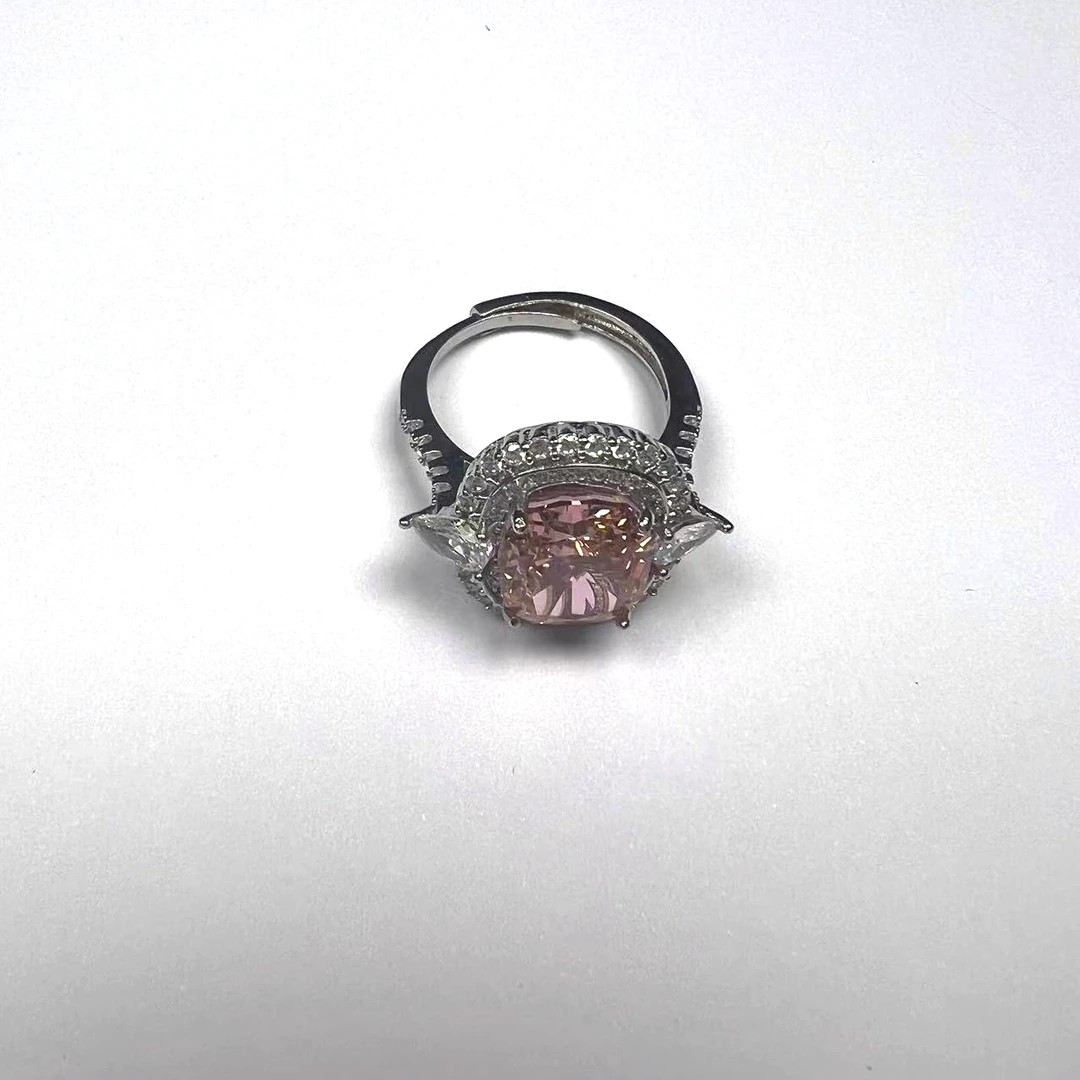 非金属珐琅戒指  收藏级设计轻奢时尚百搭戒指时尚百搭气质银色