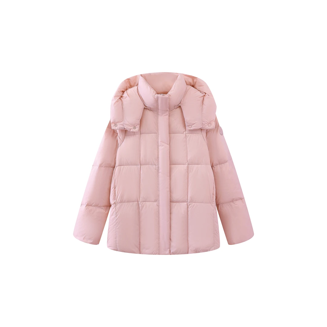 2024新款女士短款羽绒服可脱卸帽保暖外套28963