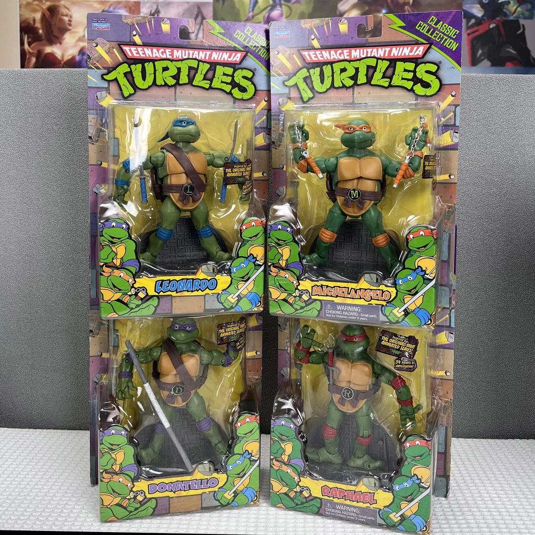 神龟四兄弟手办兵人34关节超可动经典彩盒系列