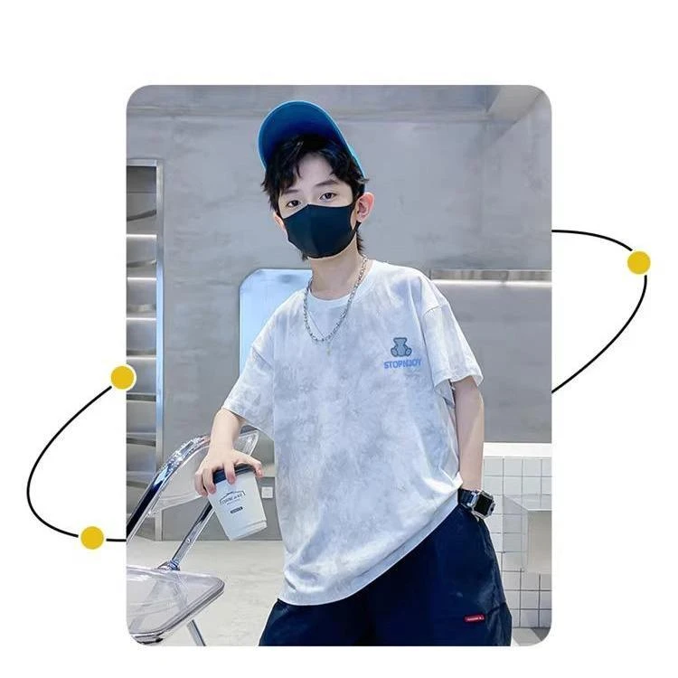 【纯棉品质】童装男女短袖t恤夏季新款儿童宝贝半袖上衣中大童潮.