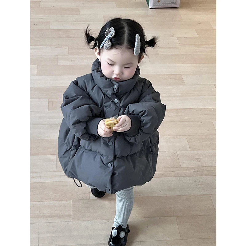 壹妈童装萌娃穿搭女童套装春秋儿童洋气女宝宝时髦披肩羽绒服外套