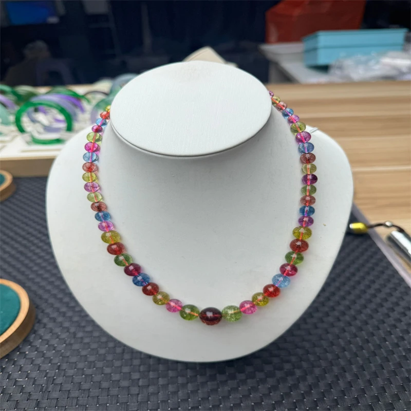 碧玺彩色百搭项链14K金镶嵌