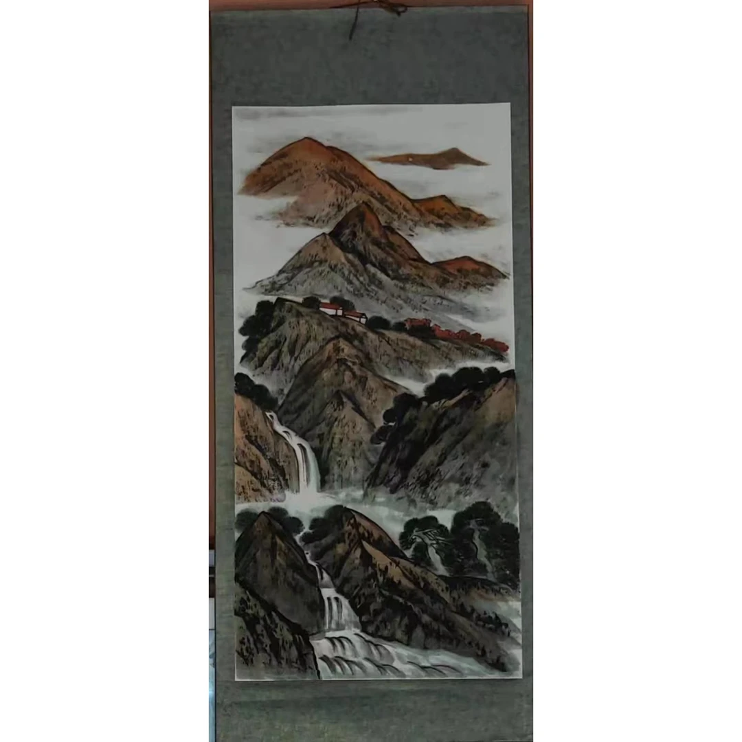 碧秀轩主 赵君 竖幅四尺整张尺寸 知名画师纯手绘