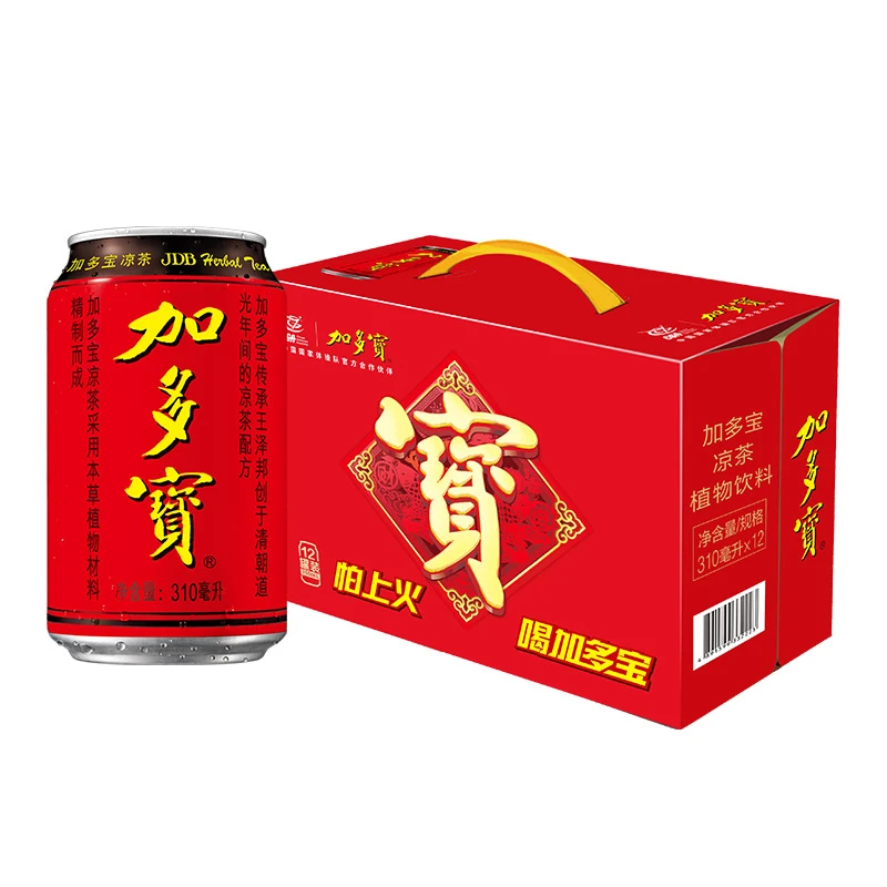 JDB/加多宝凉茶罐装饮料310ml*12罐整箱饮料新老包装随机发货eb