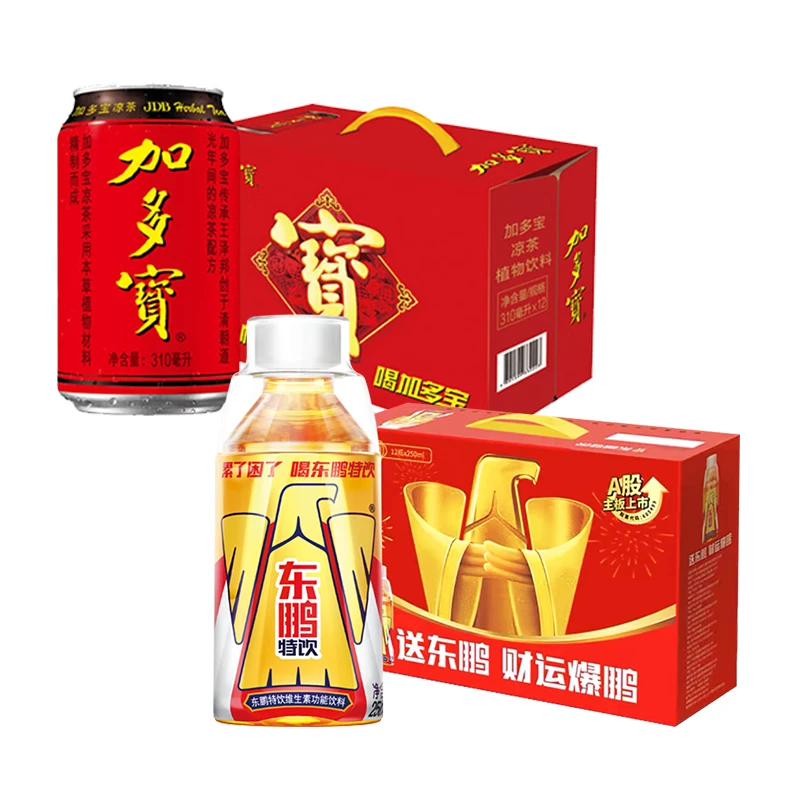 JDB/加多宝凉茶饮料310ml*12罐 东鹏小金瓶12瓶*250ml