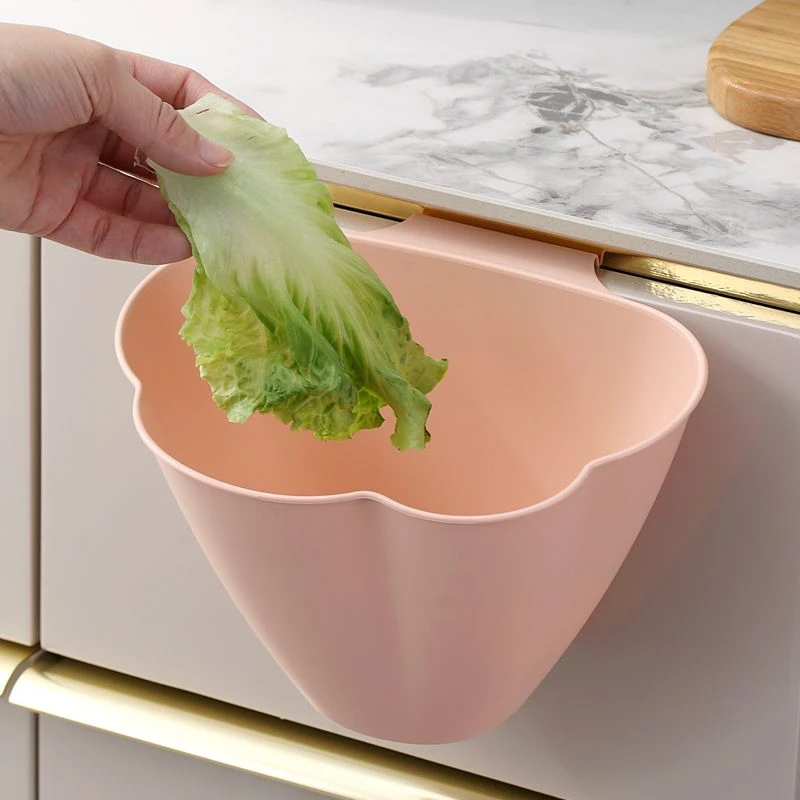 小麓班厨房可挂式垃圾桶橱柜门垃圾架家用创意塑料桌面桶垃圾篓