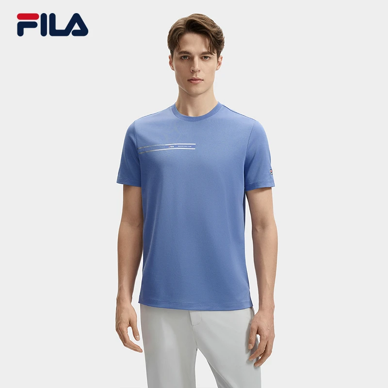 FILA斐乐【新品上新】运动休闲夏季透气圆领短袖T恤男  F11M431110F