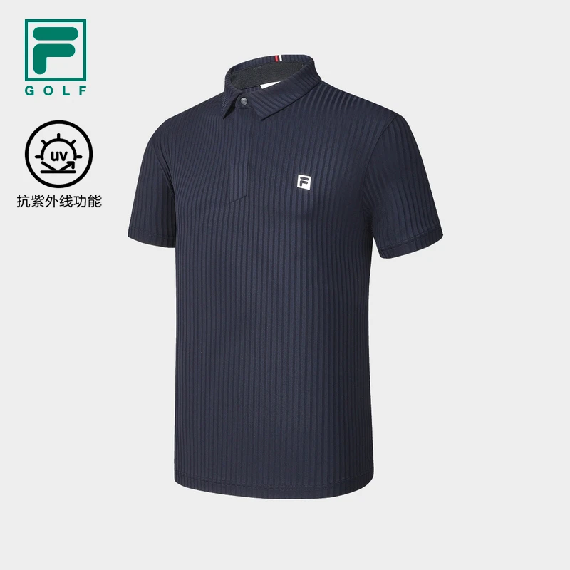 FILA斐乐POLO衫男士清凉新透气款舒适翻领商务运动短袖A11M425102