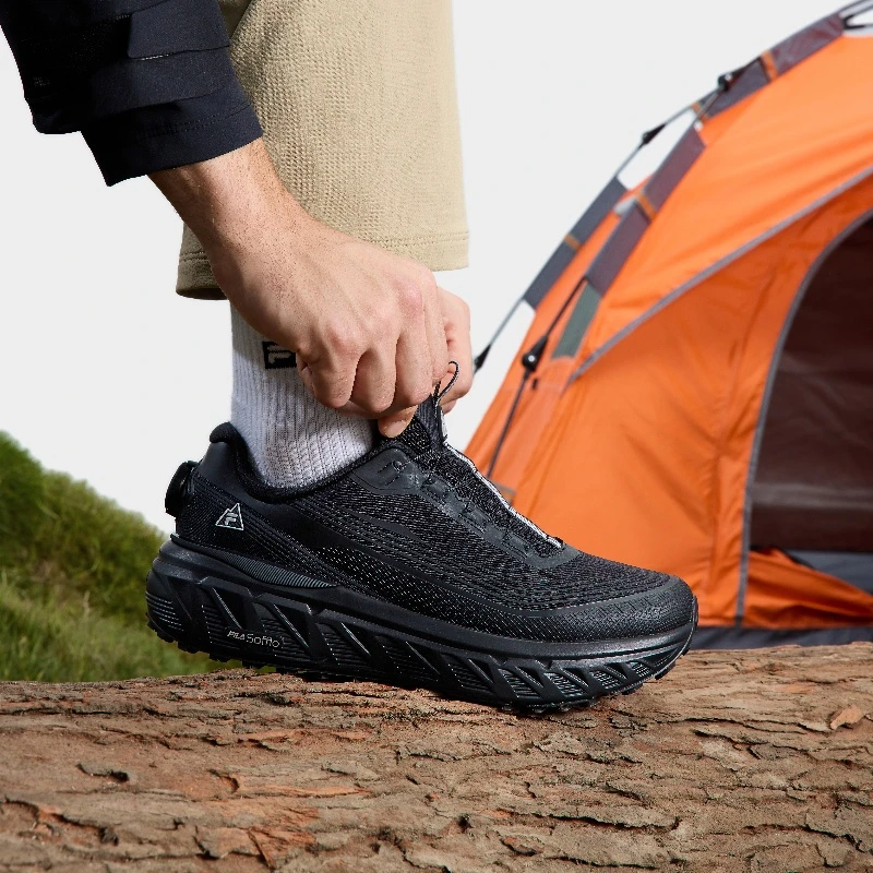 Fila/斐乐冬季新款【BOA免系带】男士户外运动休闲跑鞋A12M511217F