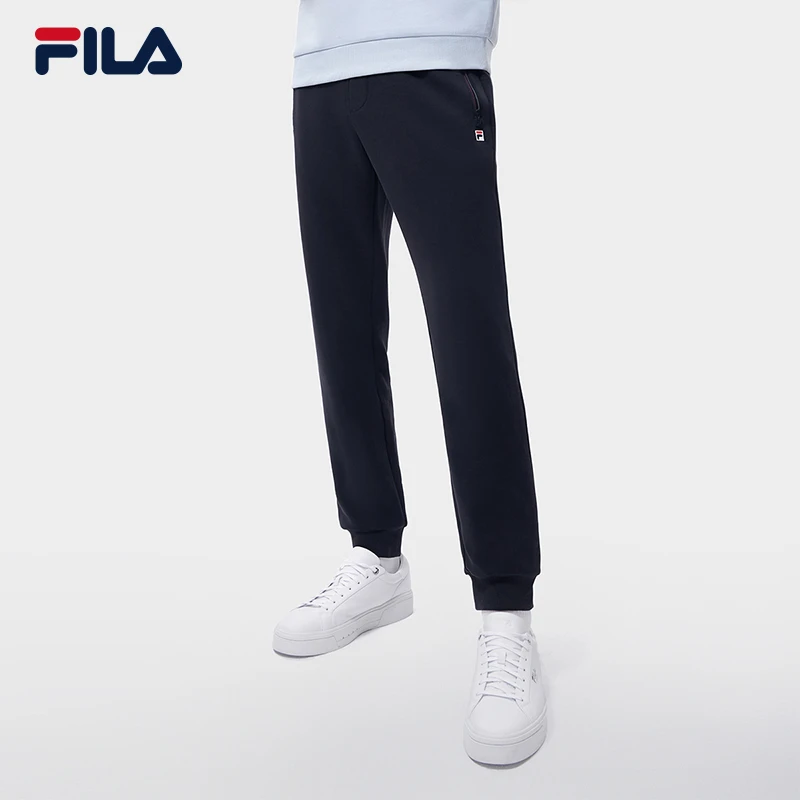 Fila/斐乐男装【亲肤舒适】空气层莱赛尔针织运动长裤 F11M311601F