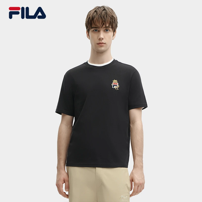 Fila/斐乐短袖T恤新款情侣时尚柔棉舒适运动休闲上衣F11U419102F