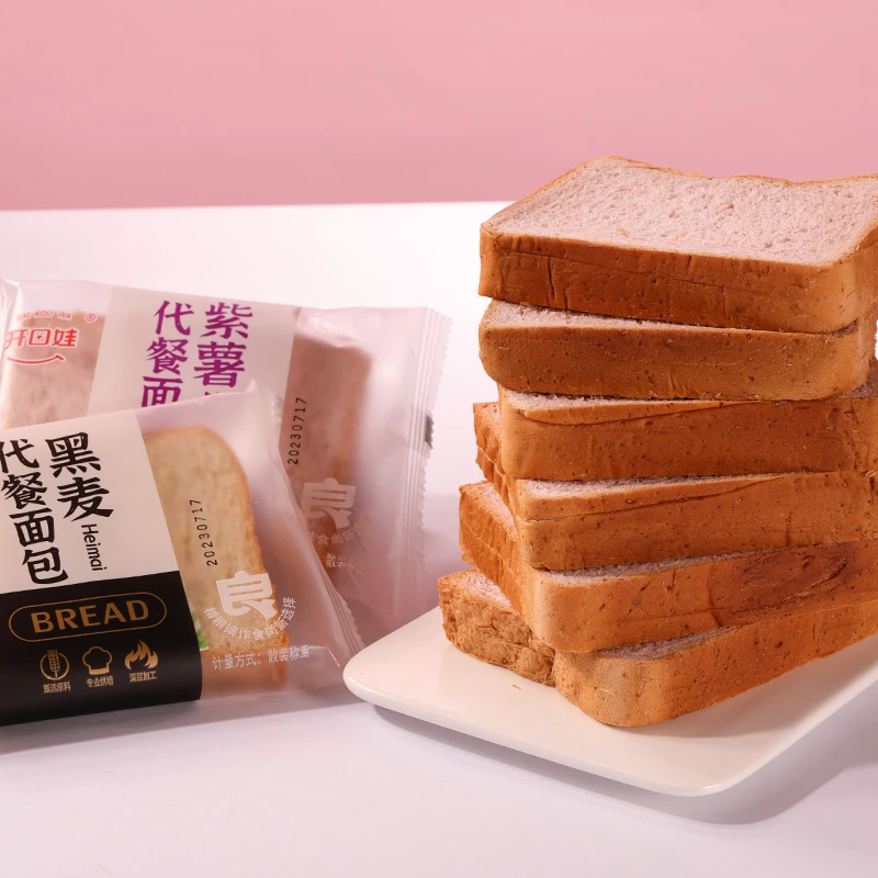开口娃全麦代餐面包早餐饱腹糕点点心网红面包吐司休闲小吃食品
