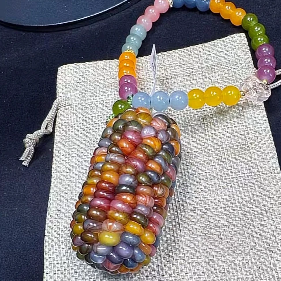 文玩小玉米手把件 挂件 摆件