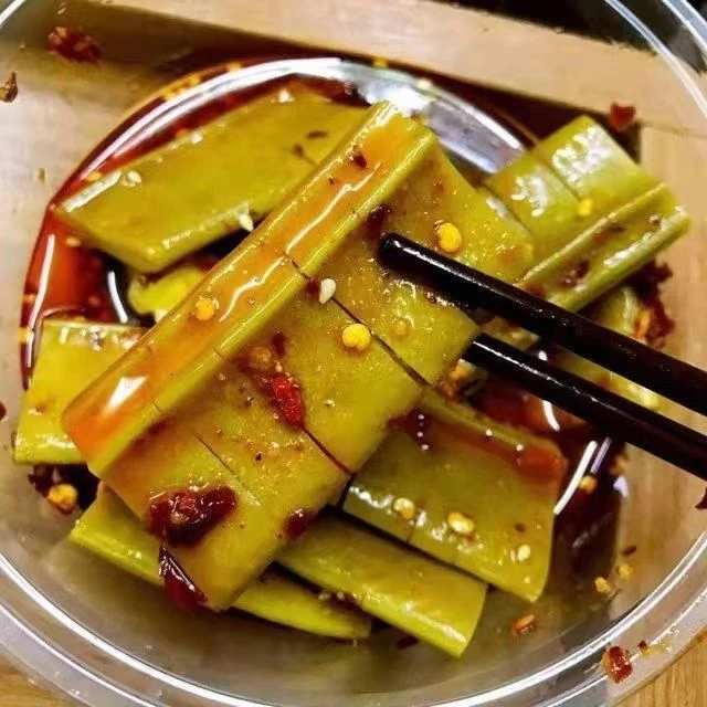 巨酸巨硬的酸辣刀豆500克*3瓶