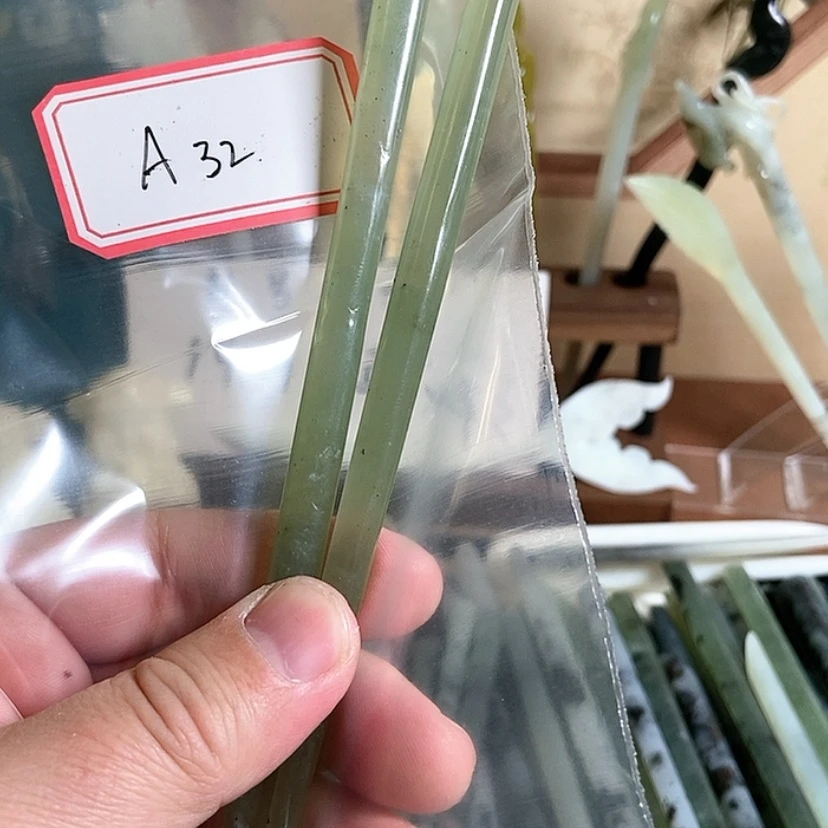 【闪购商品】岫玉发簪未镶嵌加*猫