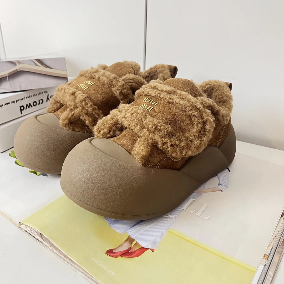 路珈小镇  A355秋冬加绒魔术贴面包鞋复古学生韩版保暖软底板鞋女