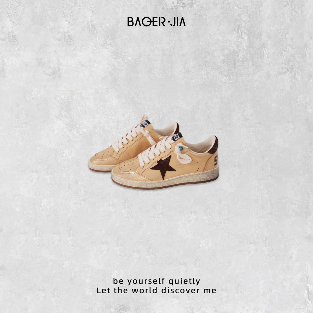国潮-宝儿家含幂BM23924411秋冬季新款时尚做旧星星运动休闲鞋
