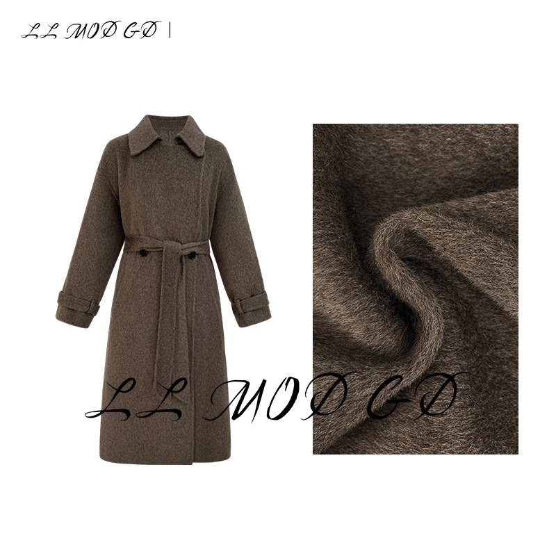 LL MOD GD |新款时尚百搭气质潮流经典中长款羊毛大衣YL-240194