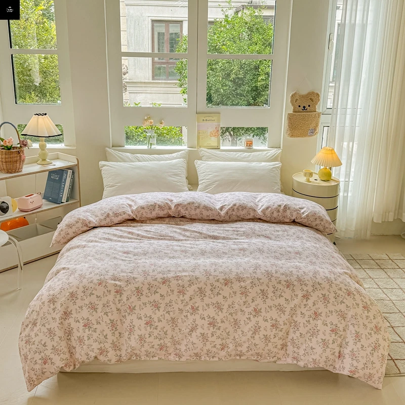 纯棉被套单件韩式小碎花全棉被套被罩宿舍单人学生四季通用单品