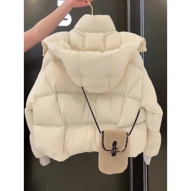 爆款冬季羽绒服女2023新款今年流行面包服小香风高级感超好看短款