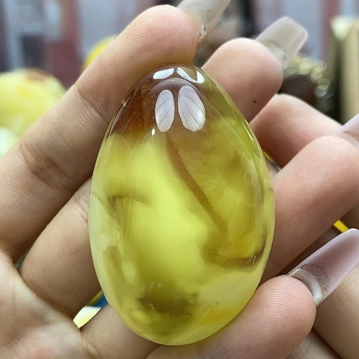琥珀戒指未镶嵌吊坠