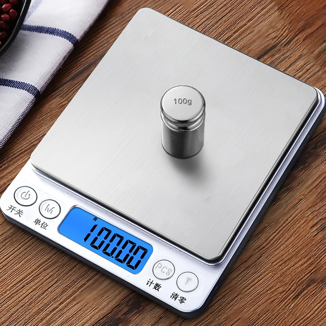厨房秤电子秤家用烘焙小型克重秤精准称重食物秤克称珠宝秤充电