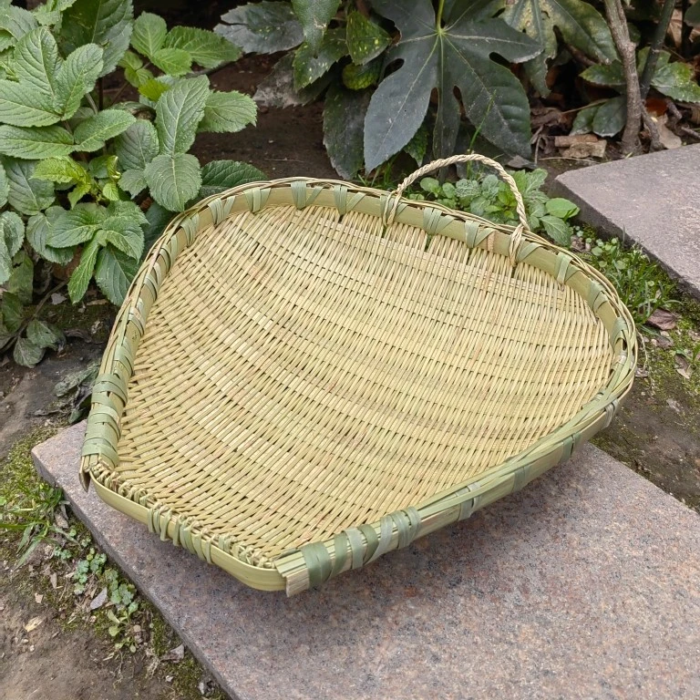 竹编簸箕筲箕竹篮竹筛农家手工青蔑竹筐厨房洗菜沥水晾晒装饰包邮