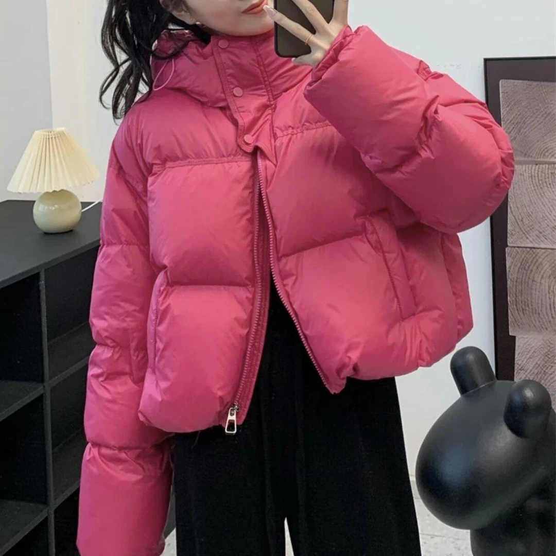 波司登肯豆羽绒服女短款高腰小个子面包服韩版加厚2023年新爆款冬