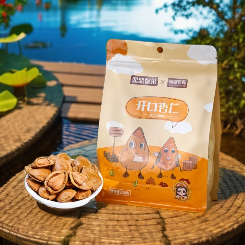 恋恋疆果开口小银杏休闲零食新疆礼物好吃不贵奶香优质品质杏仁