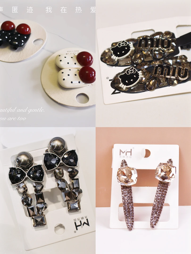 高品质可爱百搭复古气质韩版时尚头饰发夹发饰鸭夹