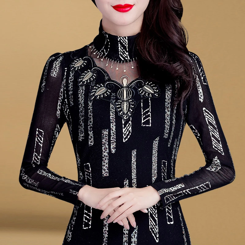 0237网纱打底衫【只剩3XL跟4XL】