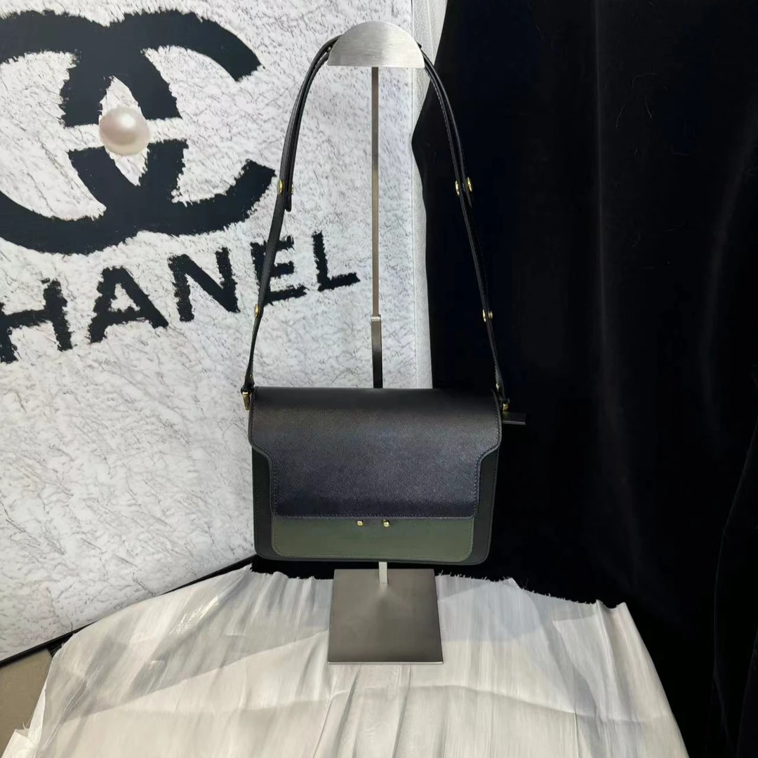 95新 MARNI 坤球奢选 marni拼色单肩包