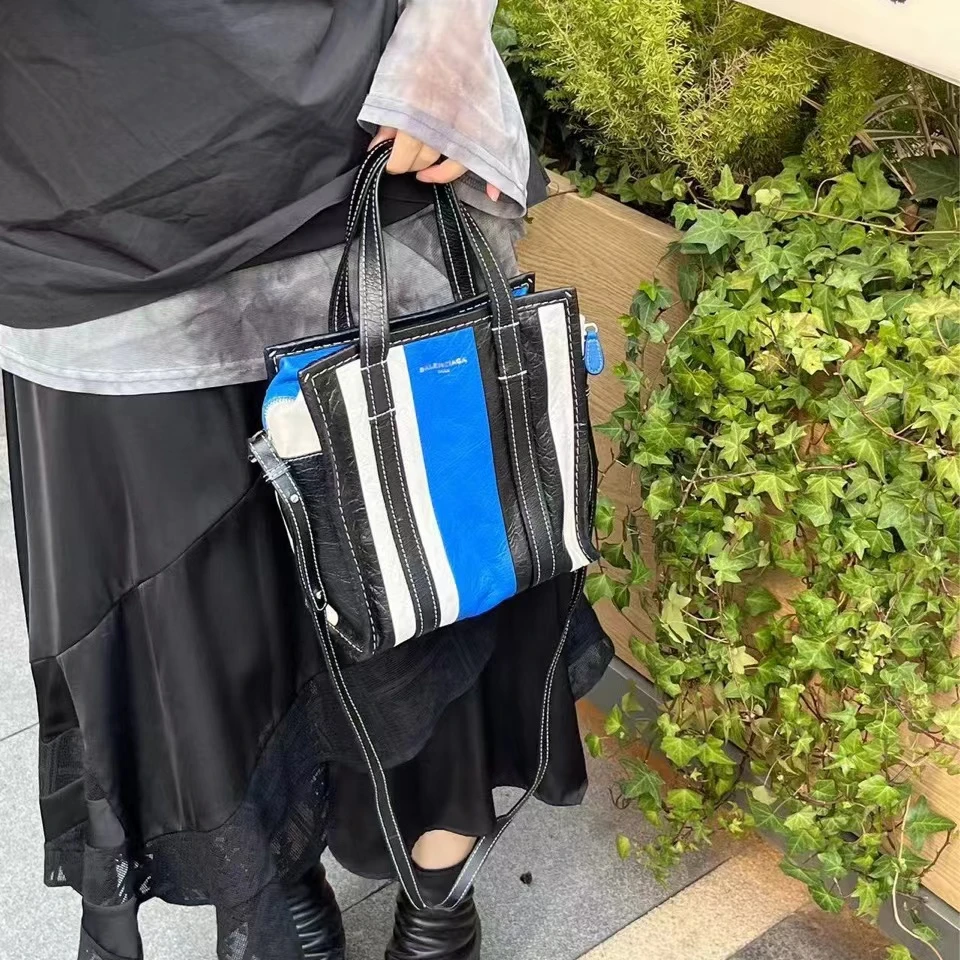 95新 Balenciaga/巴黎世家 CS4899/拼色春运/斜挎包