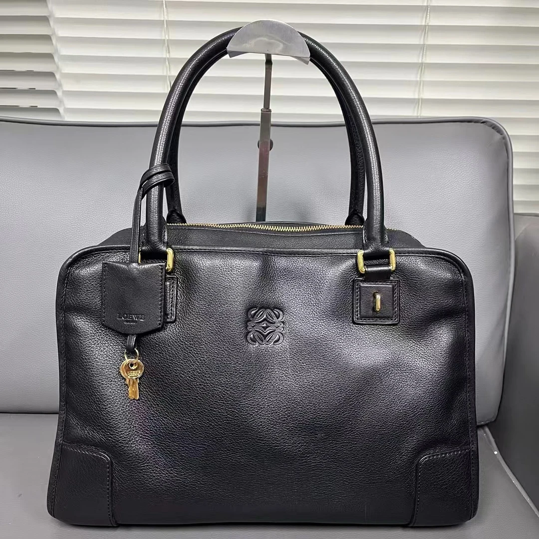 95新 LOEWE/罗意威 坤球奢选 罗意威黑金亚马逊单肩包