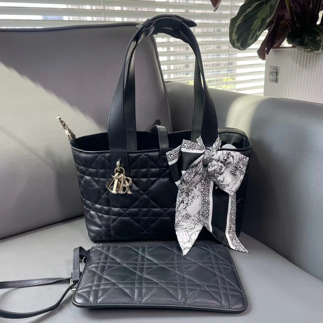 95新 DIOR/迪奥 坤球奢选 迪奥toujours黑金手提包
