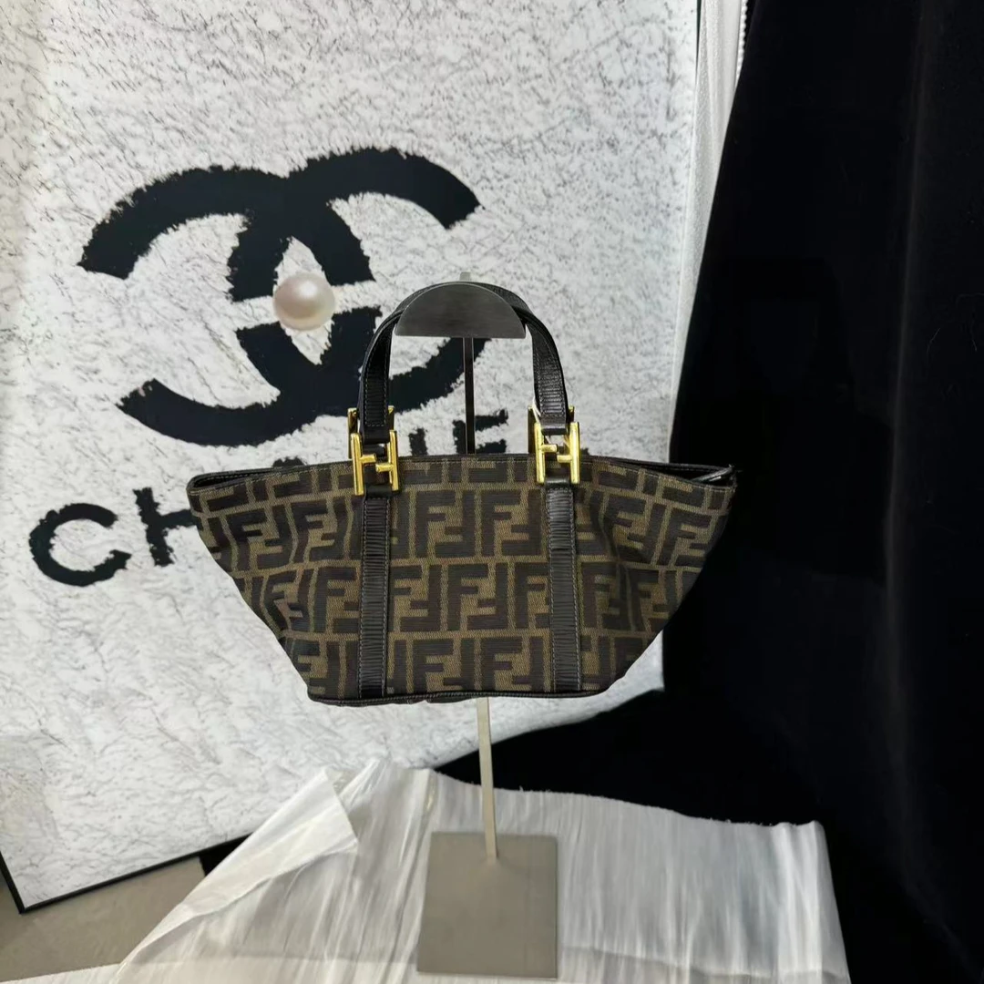 95新 FENDI/芬迪 坤球奢选 芬迪老花小手提包