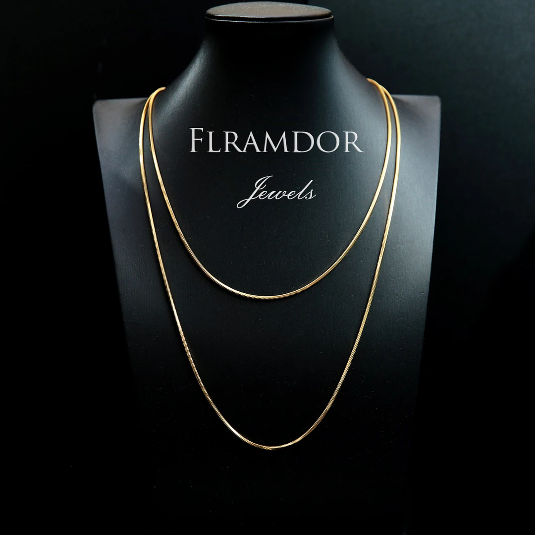 不锈钢项链 钛钢方蛇骨链长款毛衣链叠戴百搭简约素款时尚气质我