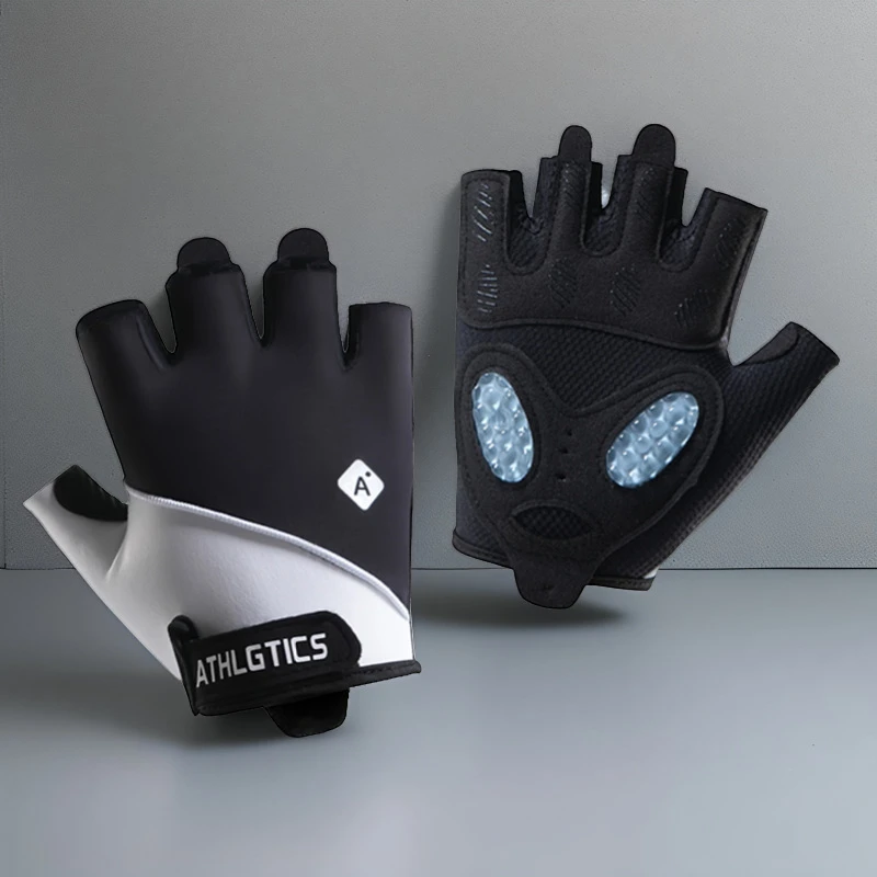 健身手套男女透气冰丝防滑耐磨液态硅胶运动半指手套骑手夏季