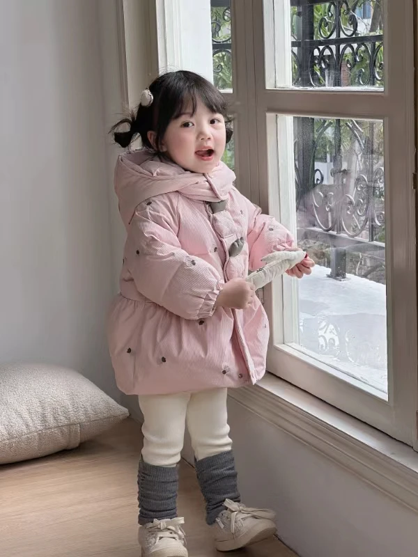 2024新款婴幼儿冬季羽绒连体衣女宝婴童羽绒服 B26-806