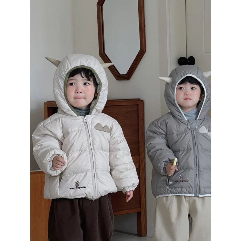 2024新款婴幼童纯色牛角帽90%分体羽绒服B26-992