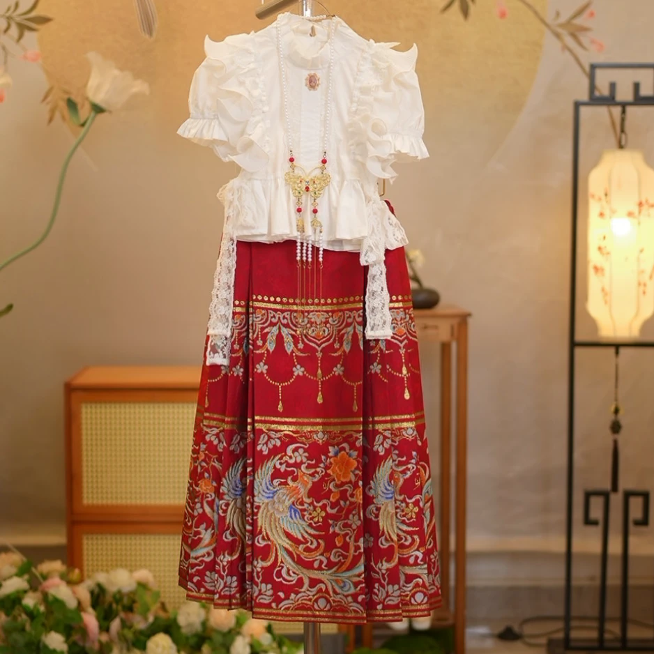 【霓凰公主】女童明制中式四季款秋款马面裙国风汉服礼服气质汉元素