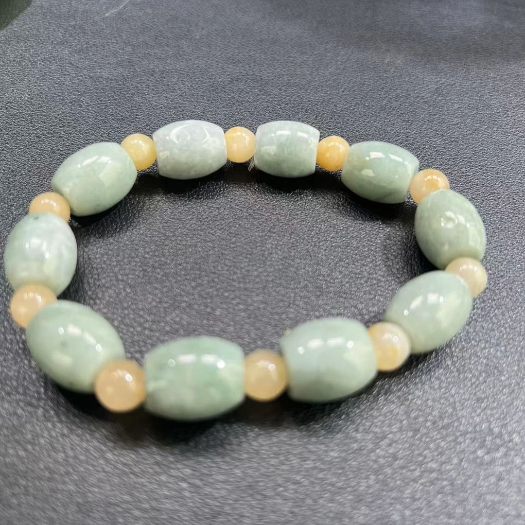 天然A货翡翠 桶珠手串(多样性发其一)D0739