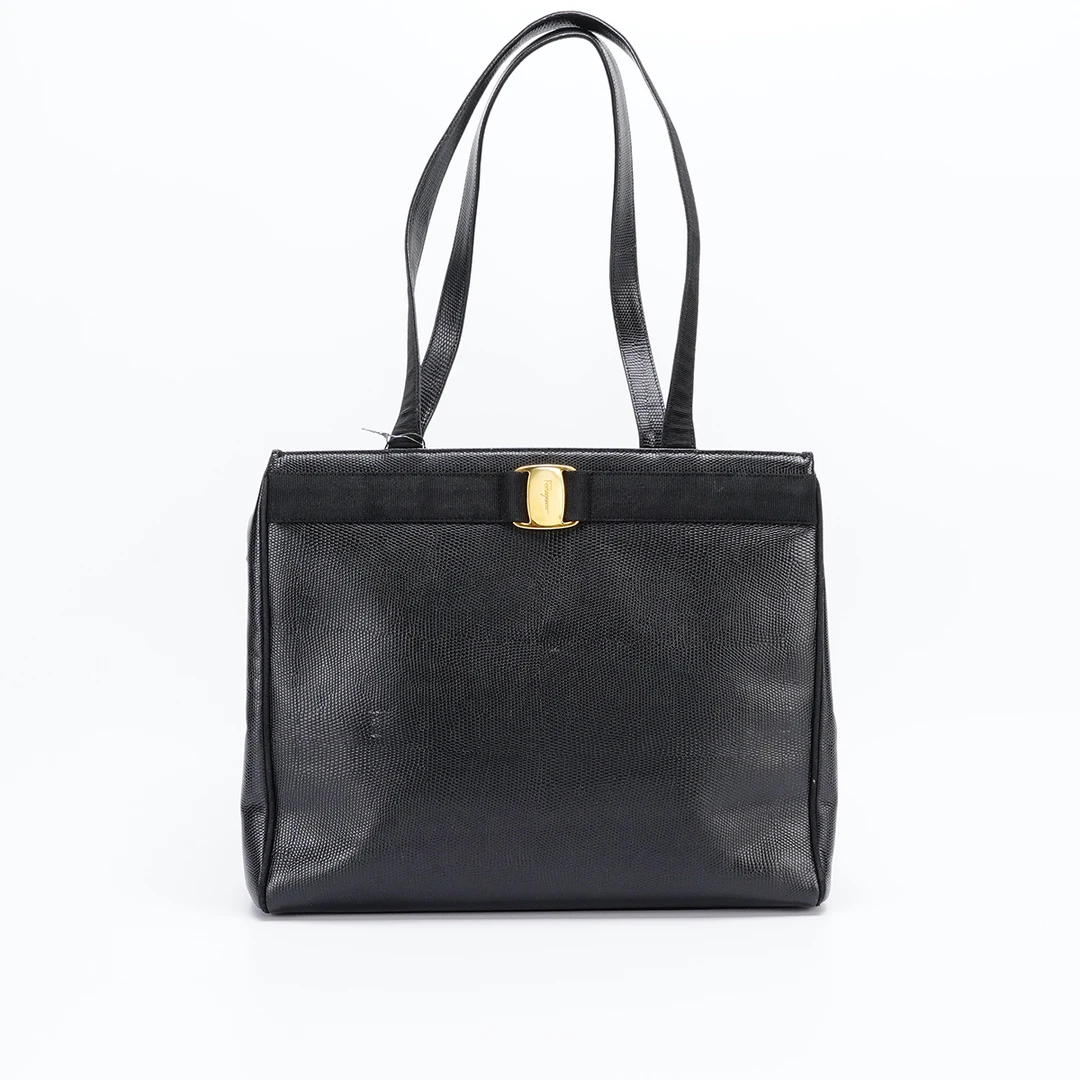 95新 FERRAGAMO/菲拉格慕 【桔夕娜娜】单肩托特包/BG23007423