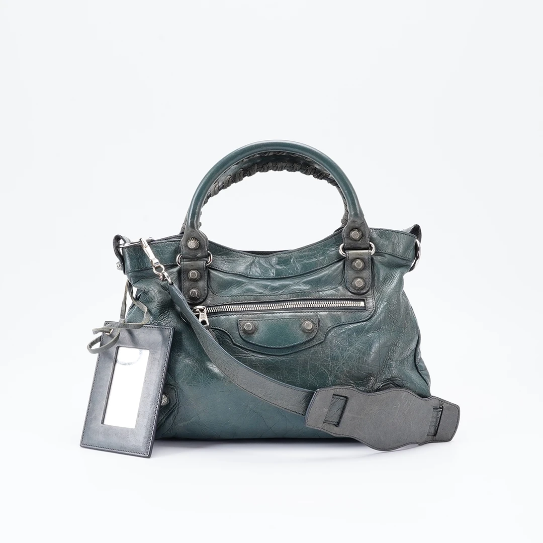 95新 Balenciaga/巴黎世家 【桔夕娜娜】机车包小号/BG23002829