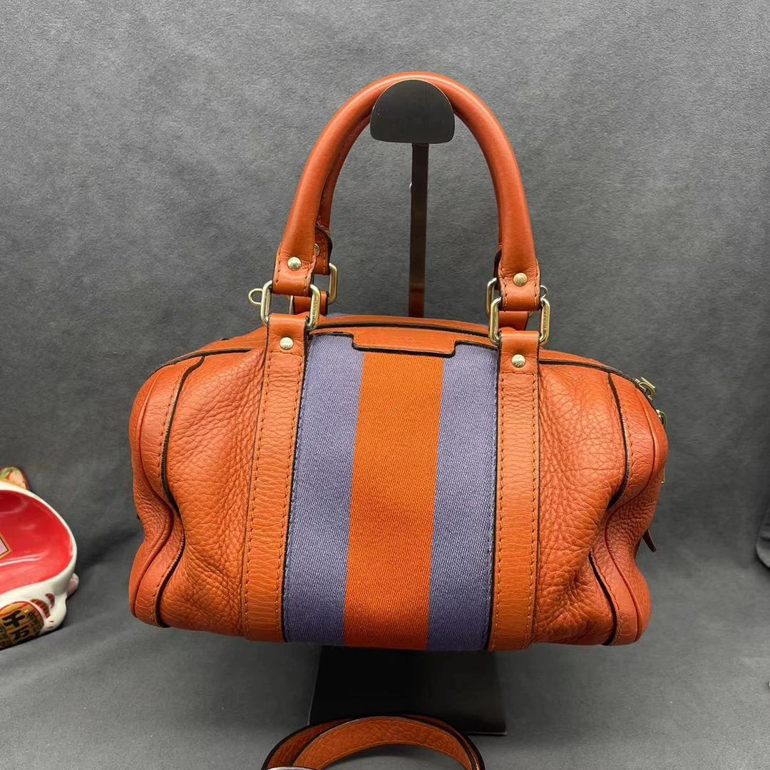 95新 GUCCI/古驰 【桔夕静文】波士顿小号肩带款织物/BG22017928