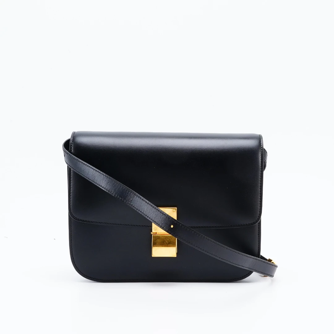 95新 Celine/思琳 【小清一口价】box中号包黑/BG22006378